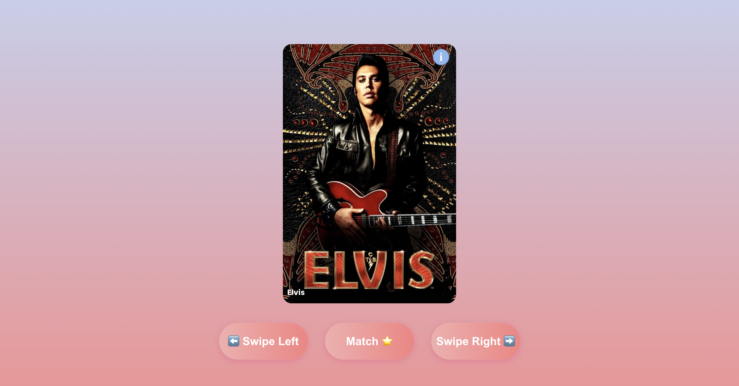 MovieMatchMaker UI screenshot